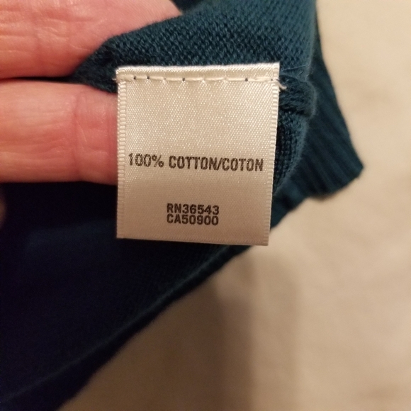 Van Heusen Cotton 3/4 Length Sleeve Button Up Cardigan Sweater NWT - Picture 10 of 13